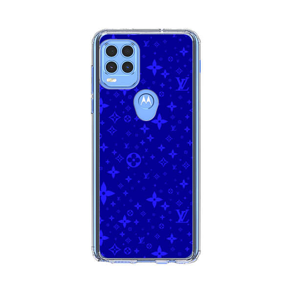 Luxury Blue Designer Pattern Motorola Moto G Stylus 5G (2021) Case