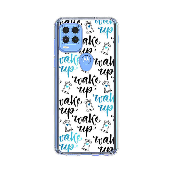 Motivational wake up call lettering pattern Motorola Moto G Stylus 5G (2021) Case