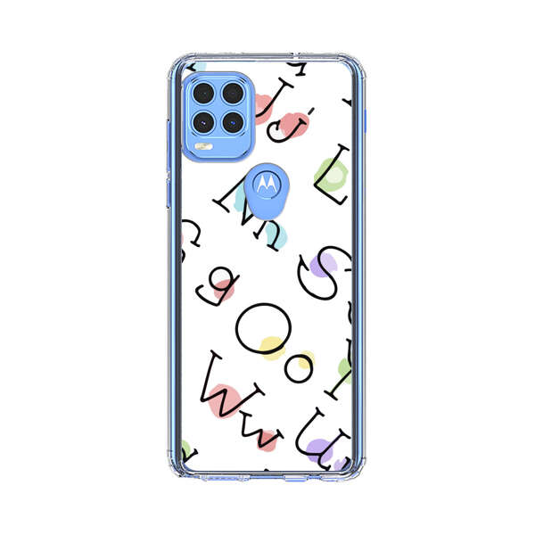 Playful Alphabet Pattern with Colorful Letters Motorola Moto G Stylus 5G (2021) Case