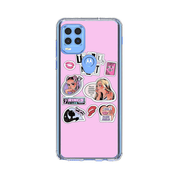 Pop Art Fashion Stickers Motorola Moto G Stylus 5G (2021) Case