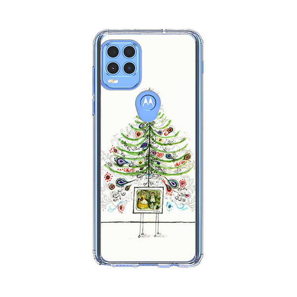 Whimsical Christmas Tree Artistic Design Motorola Moto G Stylus 5G (2021) Case