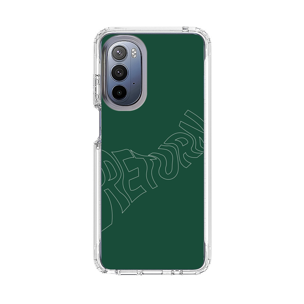 Minimalist Green Wavy Return Text Motorola Moto G Stylus 5G (2022) Case