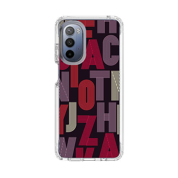Abstract Letters Pattern Motorola Moto G Stylus 5G (2022) Case