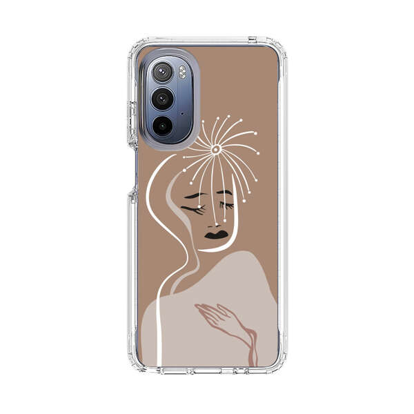 Artistic Abstract Portrait with Serene Face Motorola Moto G Stylus 5G (2022) Case