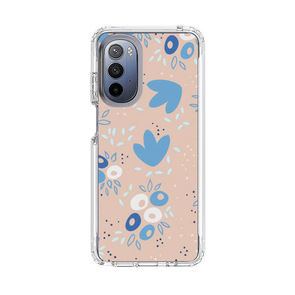 Blue Floral Pattern Motorola Moto G Stylus 5G (2022) Case