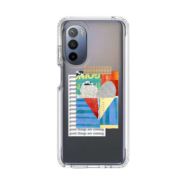 Colorful Abstract Collage with Geometric Shapes Motorola Moto G Stylus 5G (2022) Case
