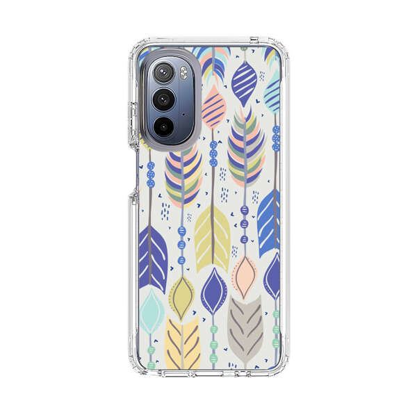 Colorful Feathers Pattern Pastel Motorola Moto G Stylus 5G (2022) Case