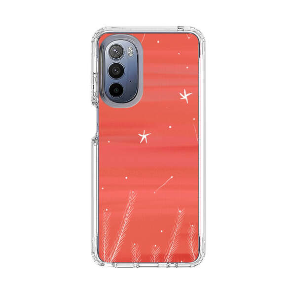 Coral Night Sky with Stars and Plants Motorola Moto G Stylus 5G (2022) Case