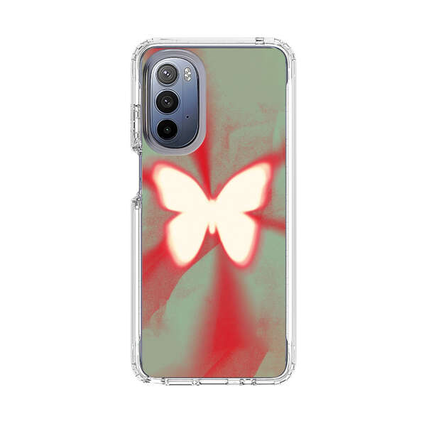 Glowing White Butterfly Abstract Radiant Design Motorola Moto G Stylus 5G (2022) Case