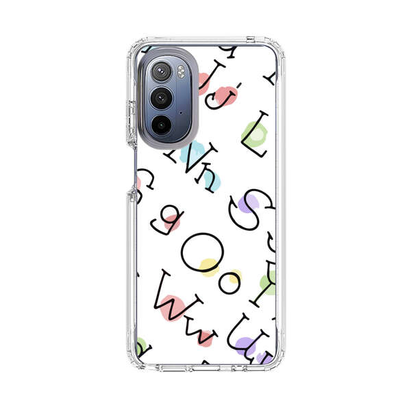 Playful Alphabet Pattern with Colorful Letters Motorola Moto G Stylus 5G (2022) Case