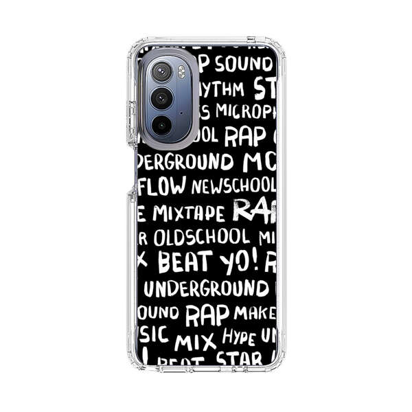Rap Hip Hop Words Collage Motorola Moto G Stylus 5G (2022) Case