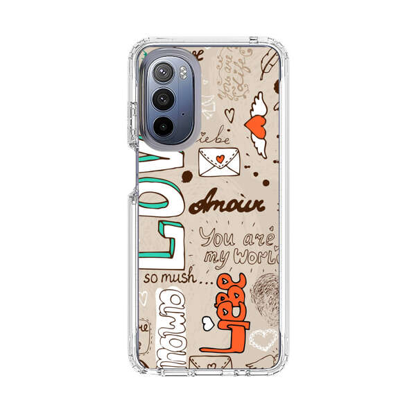 Romantic Love Doodle Collage Motorola Moto G Stylus 5G (2022) Case