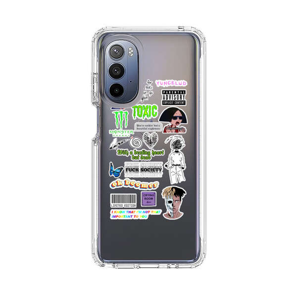 Sticker Collage Edgy Expressive Pop Culture Motorola Moto G Stylus 5G (2022) Case