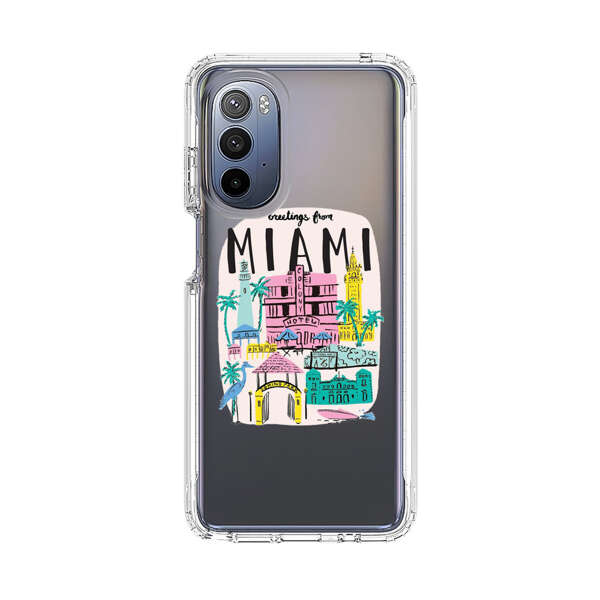 Vibrant Miami Cityscape Illustration Motorola Moto G Stylus 5G (2022) Case