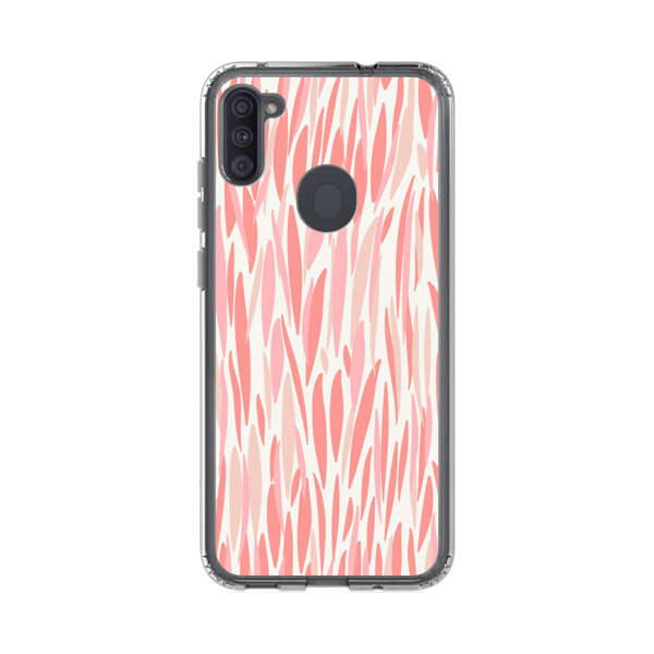 Abstract Coral Wavy Lines Pattern Samsung Galaxy A11 Case