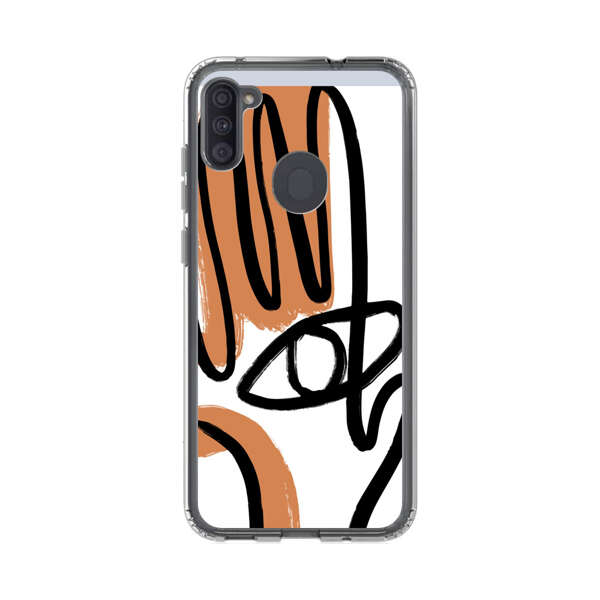 Abstract Minimalist Hand with Eye Samsung Galaxy A11 Case