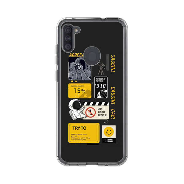 Astronaut Space Exploration Motivation Design Samsung Galaxy A11 Case