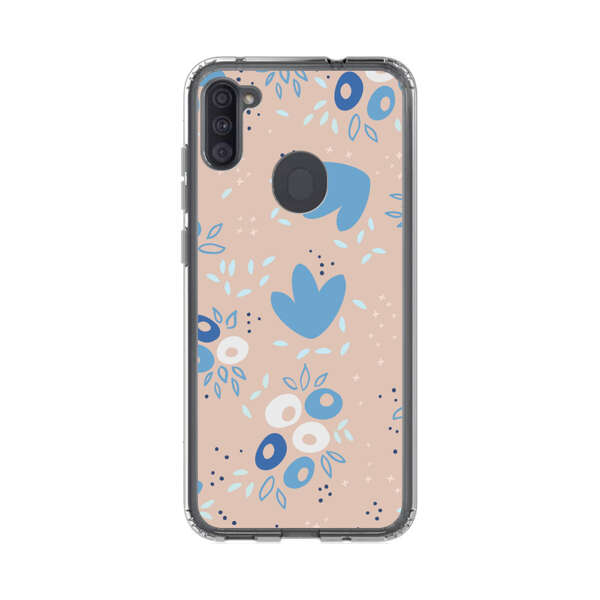 Blue Floral Pattern Samsung Galaxy A11 Case