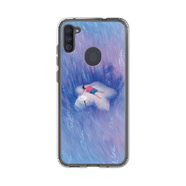 Child Relaxing in Dreamy Field Samsung Galaxy A11 Case
