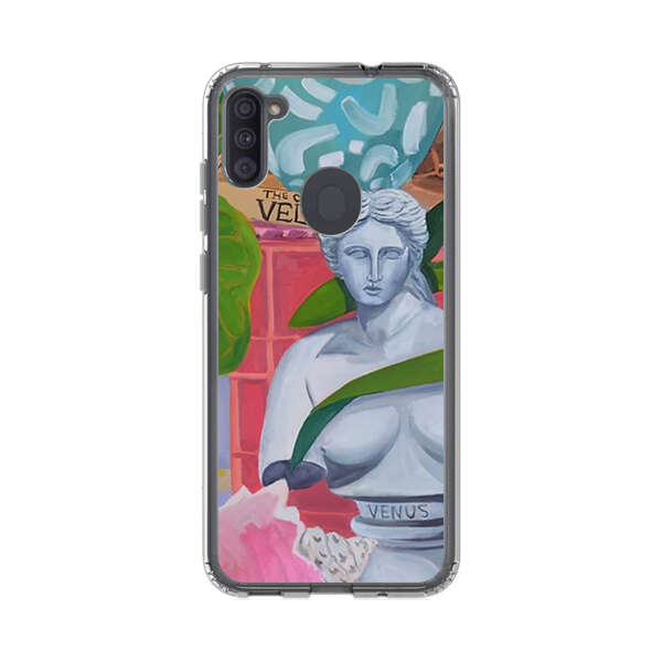 Classical Venus Bust with Green Leaves and Vibrant Vases Samsung Galaxy A11 Case