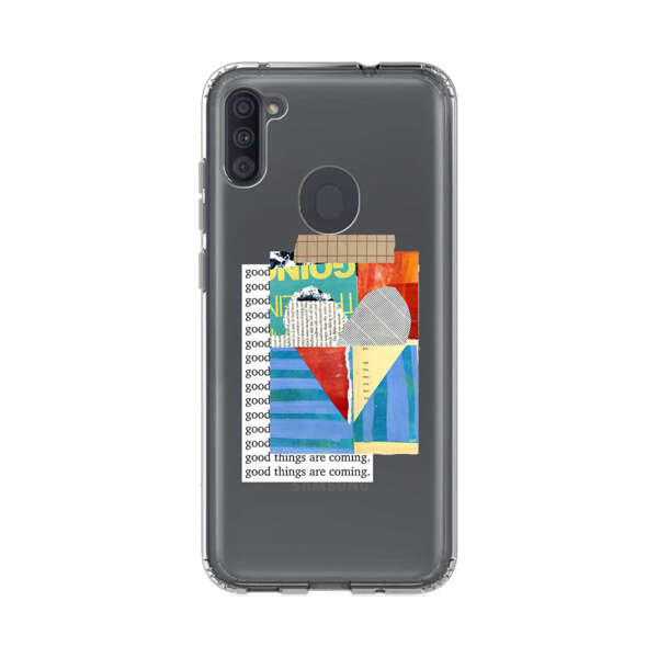 Colorful Abstract Collage with Geometric Shapes Samsung Galaxy A11 Case