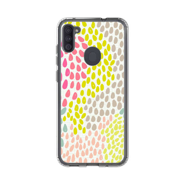 Colorful Abstract Teardrop Pattern Samsung Galaxy A11 Case