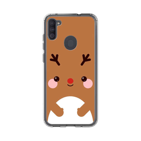 Cute Minimalist Reindeer Cartoon Samsung Galaxy A11 Case