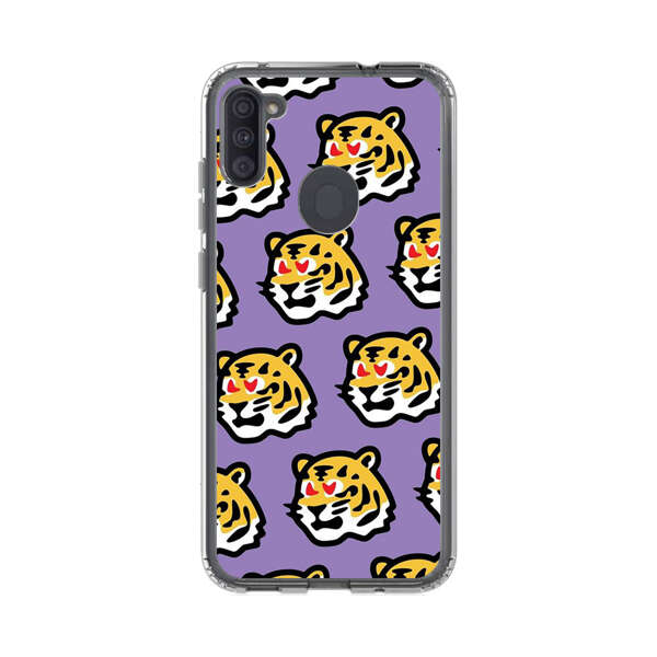 Cute Tiger with Heart Eyes Pattern Samsung Galaxy A11 Case