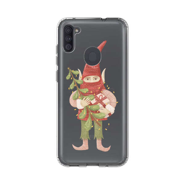 Holiday Gnome with Mistletoe and Gift Samsung Galaxy A11 Case
