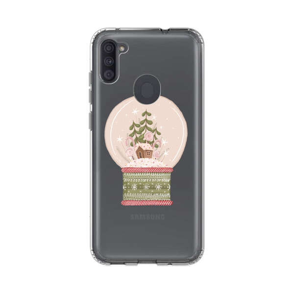 Holiday Snow Globe with Gingerbread House Samsung Galaxy A11 Case
