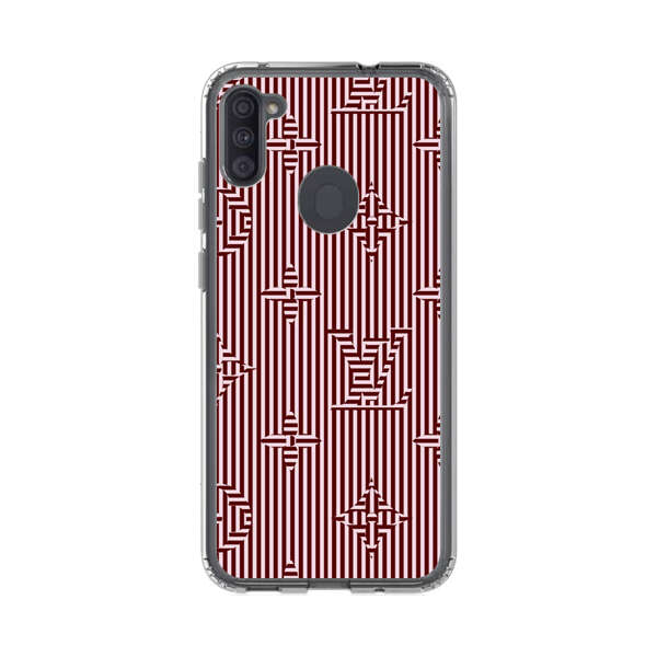Intricate Geometric Striped Pattern Samsung Galaxy A11 Case