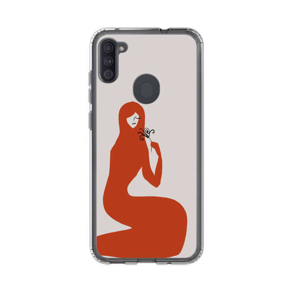 Minimalist Abstract Woman Silhouette Samsung Galaxy A11 Case