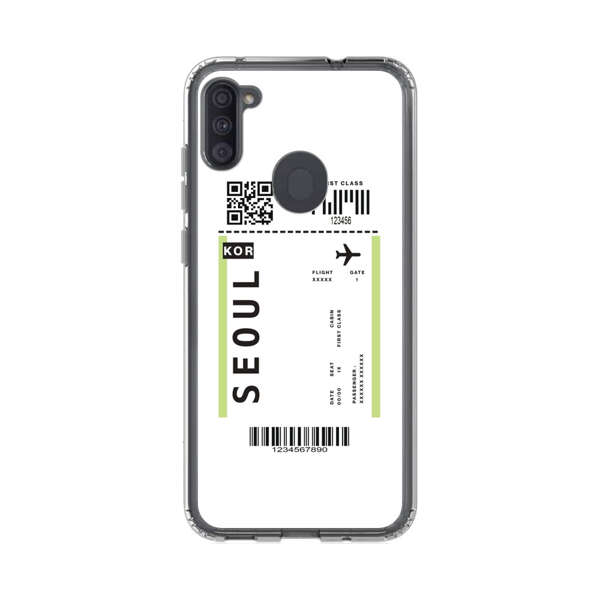 Minimalist Seoul Boarding Pass Samsung Galaxy A11 Case
