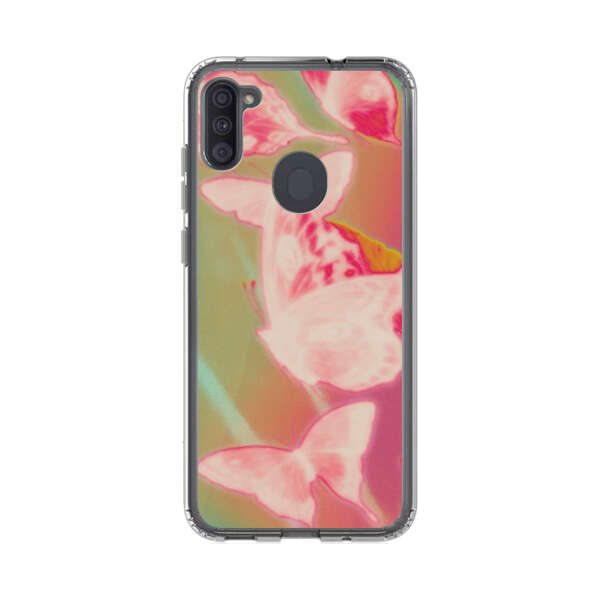 Pink Butterflies Dreamy Colorful Background Samsung Galaxy A11 Case
