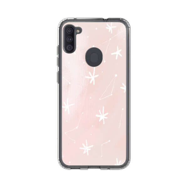 Pink Stars and Constellation Pattern Samsung Galaxy A11 Case