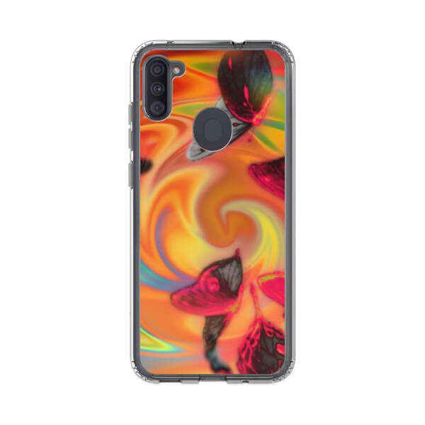 Psychedelic Butterflies Swirl Samsung Galaxy A11 Case