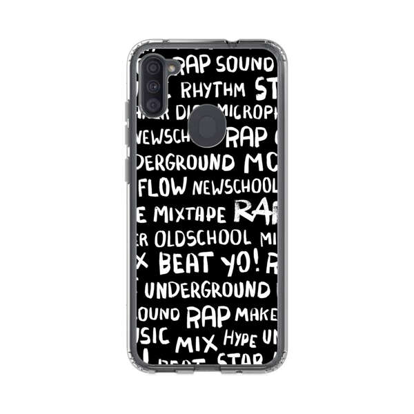 Rap Hip Hop Words Collage Samsung Galaxy A11 Case