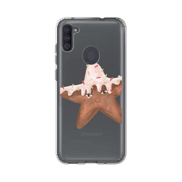 Smiling Gingerbread Star Cookie Samsung Galaxy A11 Case