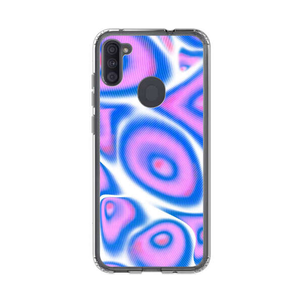 Vibrant Abstract Pink and Blue Swirl Pattern Samsung Galaxy A11 Case