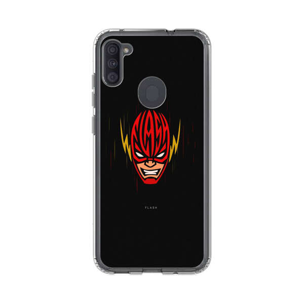 Vibrant Superhero Face with Lightning Bolts Samsung Galaxy A11 Case