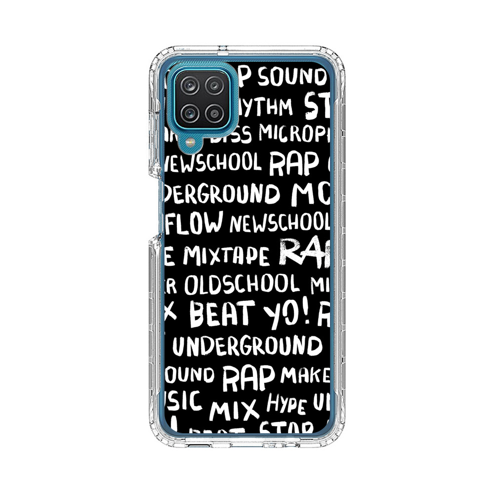 Rap Hip Hop Words Collage Samsung Galaxy A12 Case