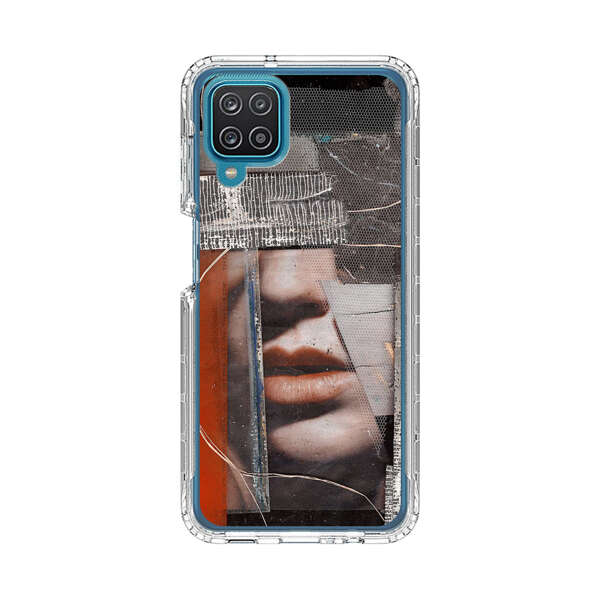 Abstract Collage Close Up Face Samsung Galaxy A12 Case