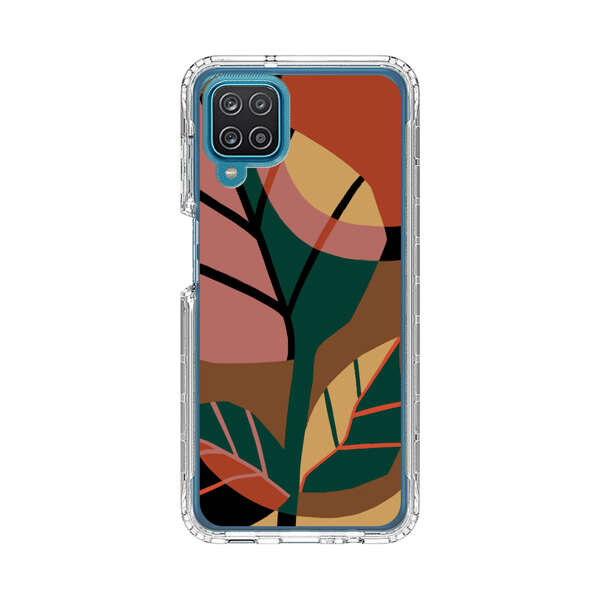 Abstract Geometric Leaves Design Samsung Galaxy A12 Case