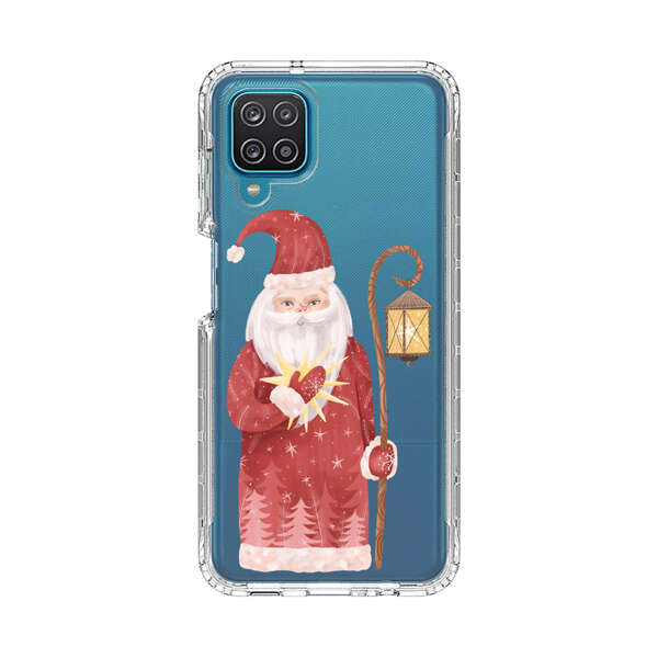 Charming Santa Claus Holding Glowing Heart and Lantern Samsung Galaxy A12 Case