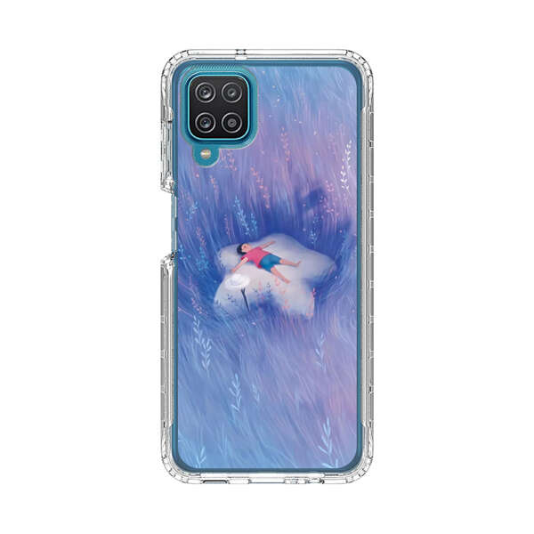 Child Relaxing in Dreamy Field Samsung Galaxy A12 Case