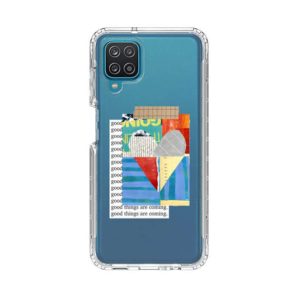 Colorful Abstract Collage with Geometric Shapes Samsung Galaxy A12 Case
