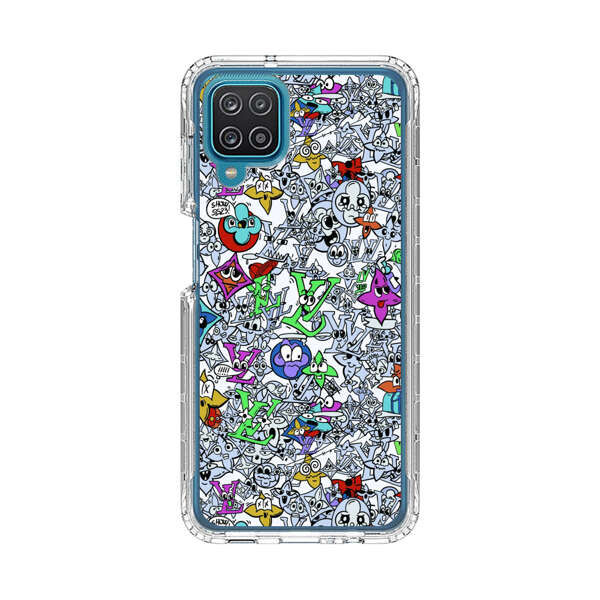 Colorful Cartoon Graffiti Pattern Samsung Galaxy A12 Case
