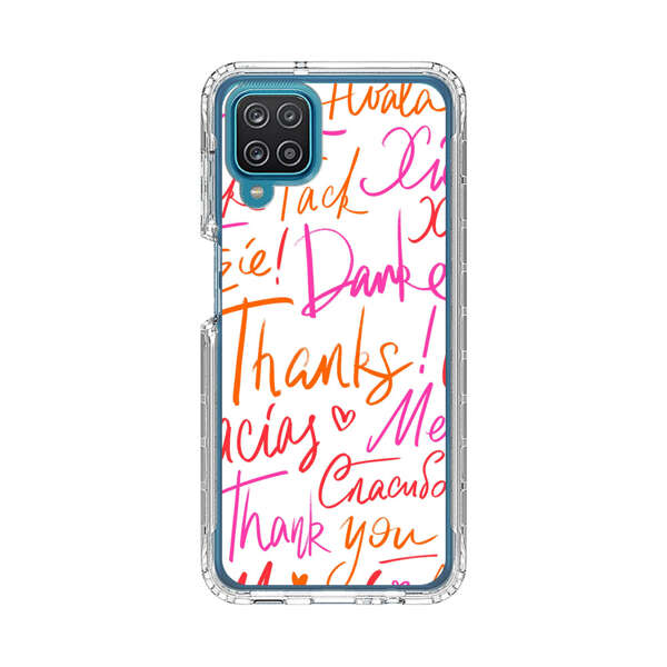Colorful Thank You Multilingual Pattern Samsung Galaxy A12 Case