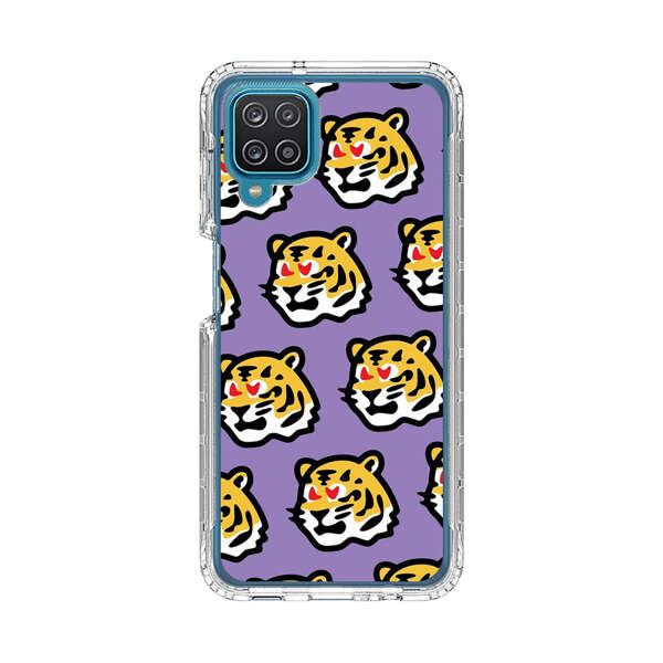 Cute Tiger with Heart Eyes Pattern Samsung Galaxy A12 Case
