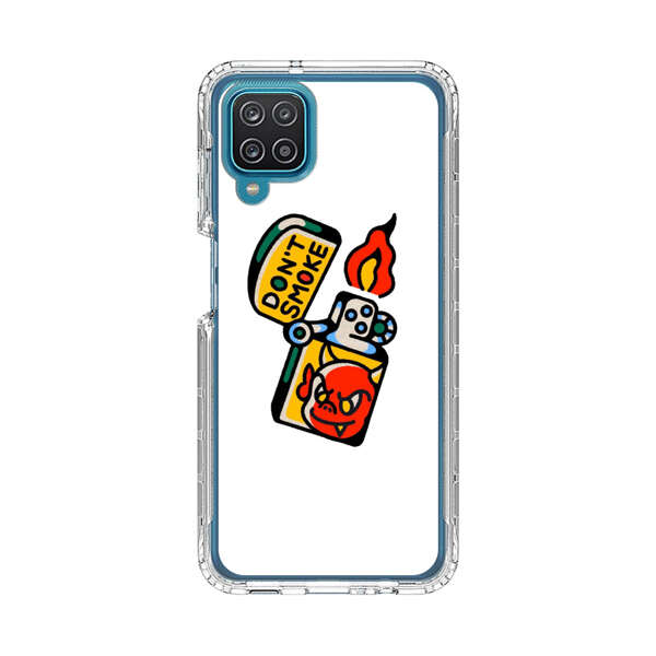 Don't Smoke Vintage Lighter with Devil Face Samsung Galaxy A12 Case